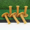 Pack of 6 Rubber Golf Tee Holder Set for Practice & Driving Range Mats