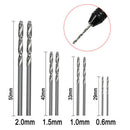 40 Pcs Mini Drill Hss Bit 0.6Mm-2.0Mm Straight Shank Pcb Twist Drill Bits S