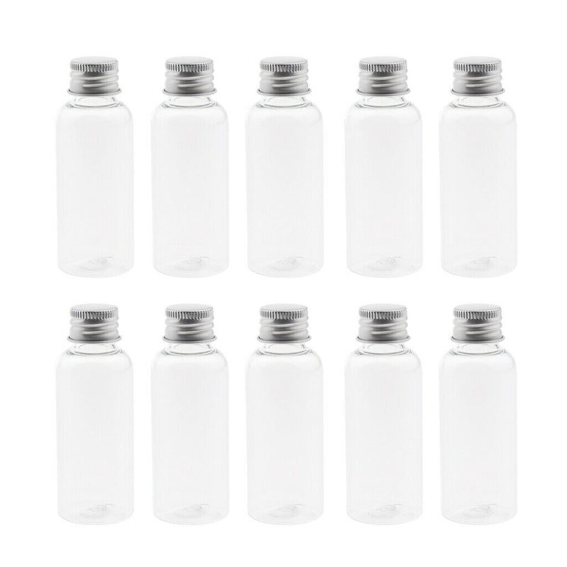 10 Pcs Lab Supplies Liquid Sample Plastic Bottles - Collection Vials - Clear