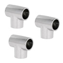3x Marine 316 Stainless Steel Boat Yacht Handrail Fitting 90 Degree Tee 25mm
