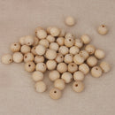 150pcs Unpainted Natural Unfinished Wood Beads Round Spacer Wooden Beads