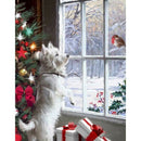 DIY Full Drill Diamond Painting Christmas Gift Dog and Bird Cross Stitch Cr