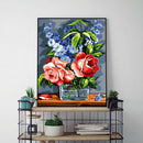 Painting By Numbers Kit DIY Gorgeous Flower Canvas Oil Art Picture Craft