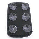 Strong and Concise Black Suction Cup Rectangular Pillion Passenger Rear Pad Seat