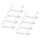 8pcs Durable Space Saving Hangers Multi-Purpose Plastic Magic Hangers Closet