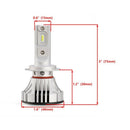 New 2Pcs F2 Car Headlight Led 72W 12000Lm Auto Bulb head light lamp 6500K L