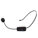 Radio FM Wireless Headset Microphone Handsfree Megaphone Mic With LCD Digit A4R9