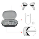 Double Zippered Hard Carrying Case for Oculus Quest 2 VR Gaming Headsets and