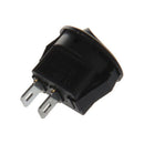 10pcsx AC 3A/250V 6A/125V ON-OFF I/O SPST 2 Pin Snap in Round Boat Rocker S