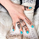 Henna Tattoo Paste Waterproof Tattoo Mehndi DIY Drawing Body Paint Art Crea K3O7