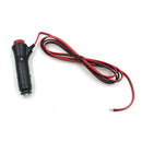 12V 24V Car Motorcycle Cigarette Lighter Socket Plug with Switch 1.5m/4.9ft A
