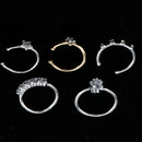 5Pcs Star Crystal Nose Ring Hoop Studs Chic Handmade Fashion Charm Jewelry