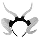 Simulation Horn Horn Headband Goat Black Horn Headdress Witch Ghost Hallowe