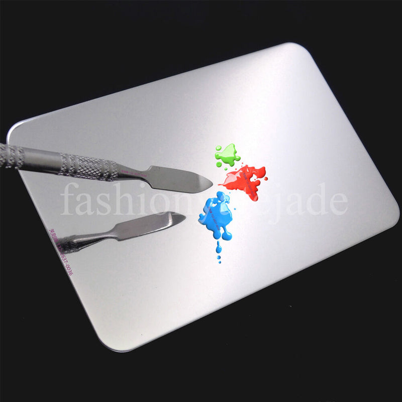 Cosmetic Mixing Palette Gel Polish Spatula Rod Nail Art Makeup Stainless Steel