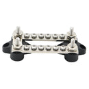 2x6 Way Screw Bus Bar 100A 48V M4 Screw M6 Stud Terminal Busbar for Marine A