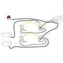 Lp Electric Guitar Pickups Wiring Harness Kit 2T2V 500K Pots 3 Way Switch W
