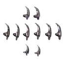 10Pcs/Set Diy Jewelry Punk Style Paved Paw Bend Fingertip Finger Claw Ring