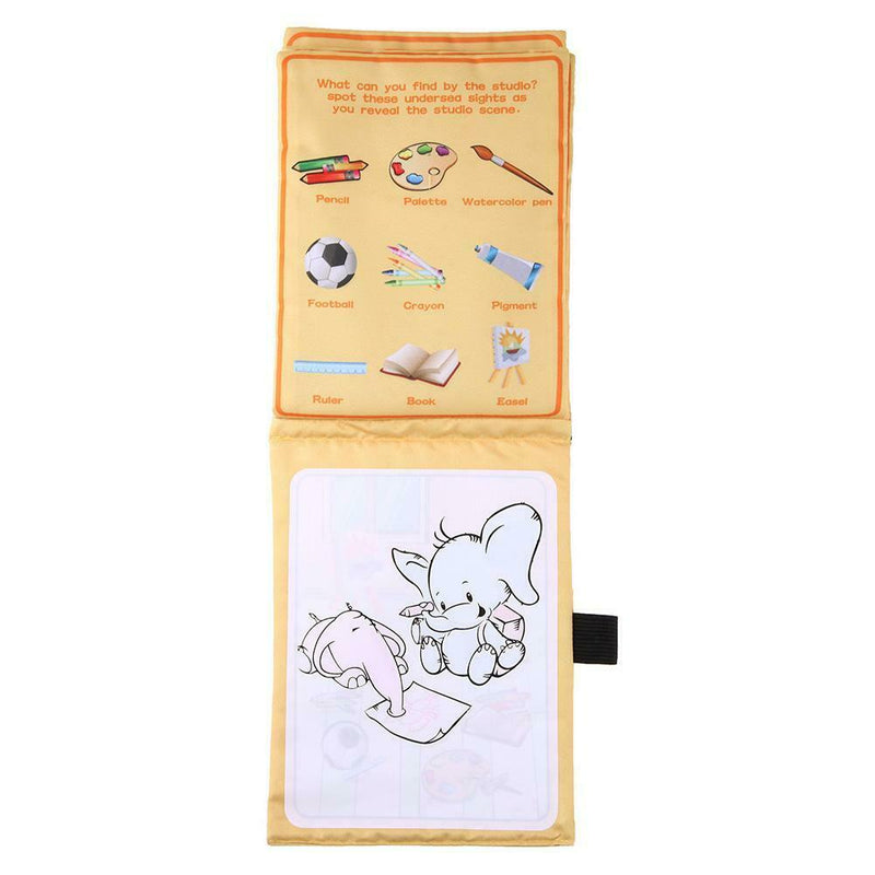Cartoon Reusable Doodle Coloring Book Kid Painting Magic Water Drawing Book