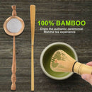 Natural Bamboo Tea Strainer Matcha Whisk Brush Green Tea Powder Whisk Scoop C9A6