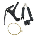 Single-handed Guitar Capo+Guitar String Winder Cutter Pin Puller+Strings