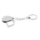 Folding Loupe 15X Magnifier Loupe Metal Magnifying Glass Lens With Keychain %o