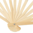 Hand Made Belly Dance Dancing Bamboo Long Fan Red 2 Pcs I8V1