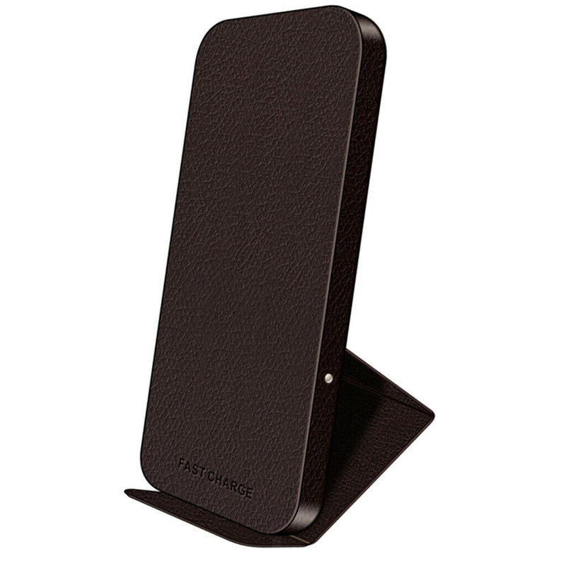 Universal Wireless Charger Fast Qi Foldable Charging Stand Dock Pad Black