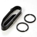 Keychain Belt Buckle Stainless Hanging with 2 Key Ring for Outdoors Camping