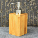 Bamboo Soap Dispenser Lotion Sanitizer Storage Bottle Squeeze Press Bottle