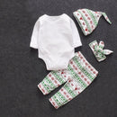 4pcs Toddler Boys Girls Clothes Set Cartoon Print Cotton Clothing (9-12M)