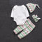 4pcs Toddler Boys Girls Clothes Set Cartoon Print Cotton Clothing (9-12M)