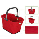 Shopping Basket Folding Portable Shopping Basket Storage Fruit Basket Picni S3V5