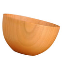 2x Wooden Bowl Soup Rice Cereal Food Serving Tray Solid Wood Decorative Bowl