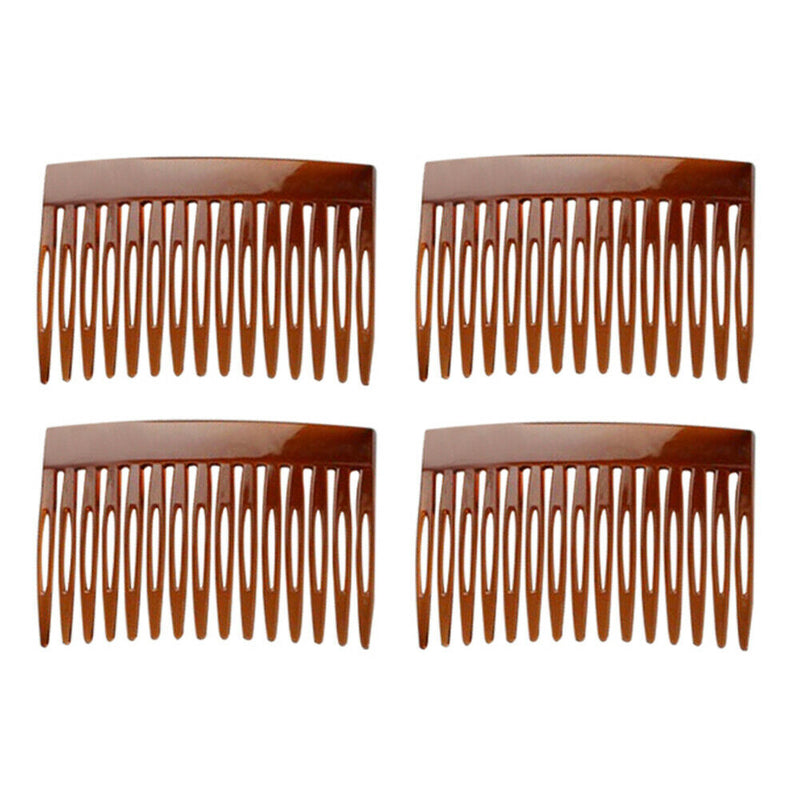4x 15 Teeth Plastic Hair Combs Pins Wedding Bridal Headdress Hair Jewelry