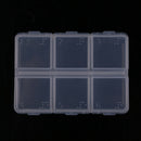 New Mini Portable Empty Braille 6 Cells Pill Medicine Drug Storage Case Box