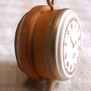 Wooden Rubber Stamp Seal Classic Alarm Clock For Diary Scrapbook Decor JR