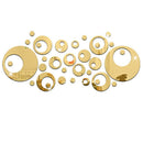 28pcs/Set Removable Round DIY Mirror Wall Stickers Home Decoration