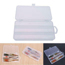3 Compartments PP Fishing Bait Box Single Layer Fishing Hook Storage Case