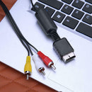 Audio Video to RCA AV Adapter Cable for PlayStation2/3 Game Console