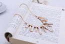 Fashion Jewelry Crystal Chain Statement Collar Bib Pendant Chunky Necklace