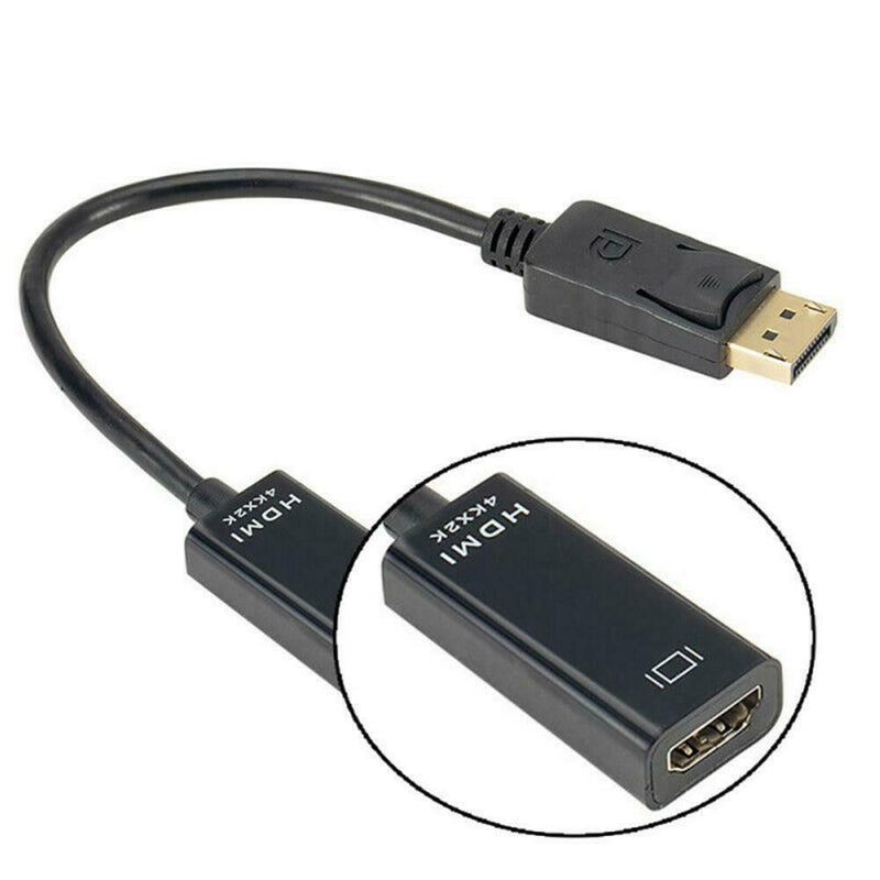dp Display Port Male To HDMI Female Cable Converter Adapter 1080P  mu