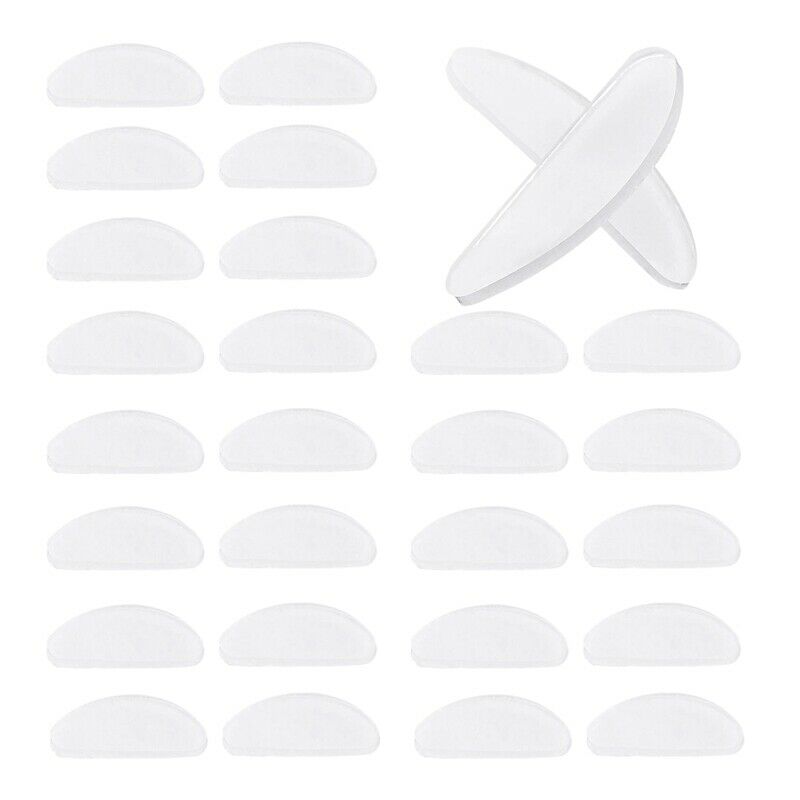 18 Pairs Eyeglasses Nose Pads Glasses Adhesive Silicone Anti-Slip Nosepads  T9Z2