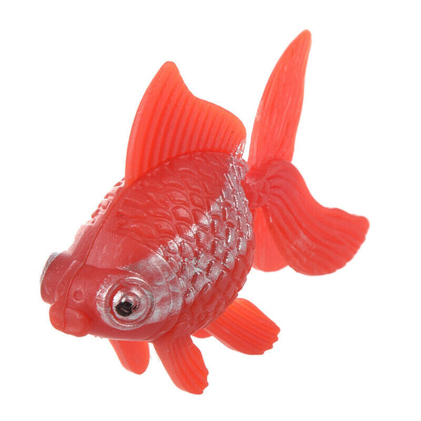 5pcs artificial plastic ornament aquarium fish - goldfish. M8X9