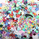 5000pcs Nail Art DIY Glitter Heart Flower Star Sequins Stickers Decals Supply