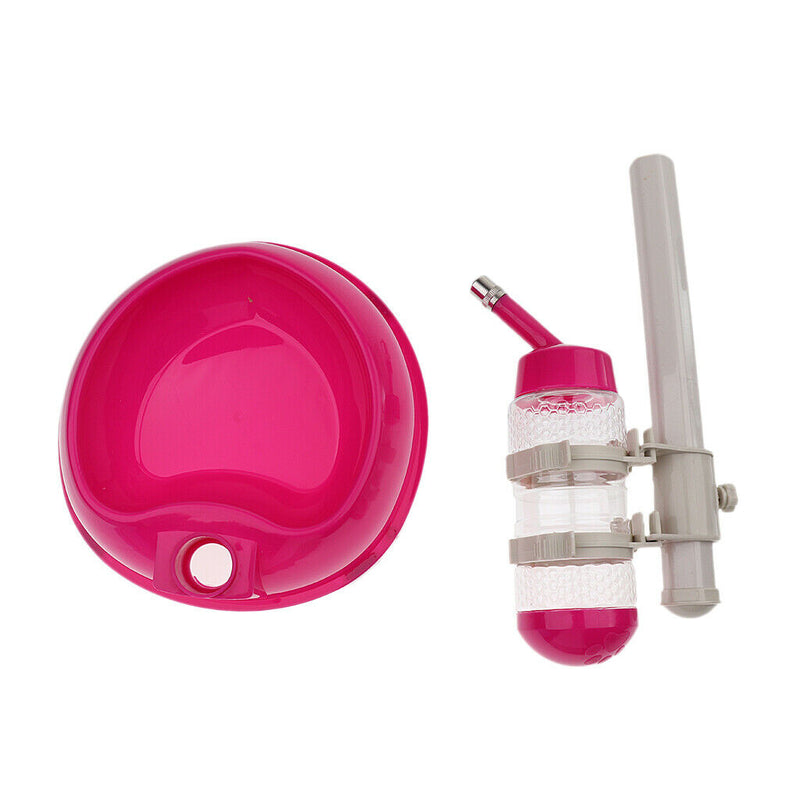 Non-Spilling Clean Dog Pet Drinking Fountain Waterer Height Adjustable Lifting