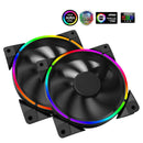 12cm RGB LED Light PC Cooling Fan 4Pin Computer Case Chassis Fan Cooler Radiator