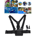 Black Chest Strap for GoPro HERO6 5 4 3+ 3 , 2 Action Camera Harness Adjustable