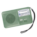 Emergency Weather Radio AM/FM/Siren Radios Solar Hand Crank Powered Green