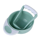 Baby Grinding Set Manual Food Grinder Bowl Rod Infant Fruit Cool Mills Tool A