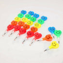 40 Bulk Heart Shaped Smiling Stacking Pencil Assortment Stackable Plastic P D8N2